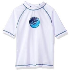 Kanu Surf Boys Paradise Rashguard Swim Shirt White Size L(12)